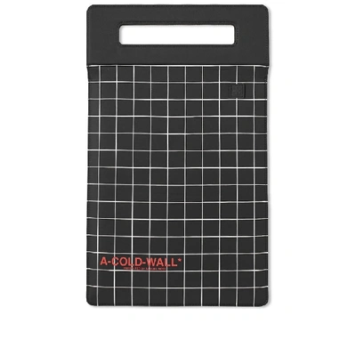 A-cold-wall* A Cold Wall Black Overlocked Tablet Pouch