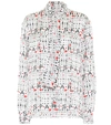 BALENCIAGA Printed silk-jacquard blouse,P00418275