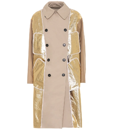 N°21 Reversible Cotton-blend Trench Coat In Beige,gold
