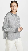 RAG & BONE AMELIA LACE UP HOODIE