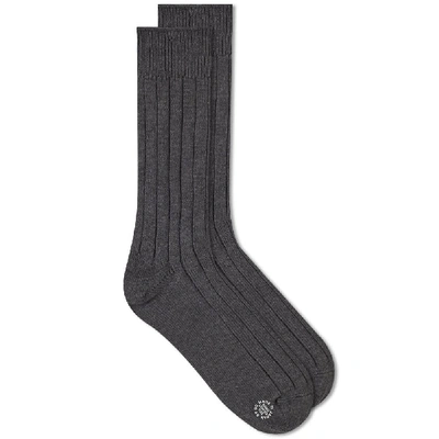 The Real Mccoys The Real Mccoy's Sports Sock In Grey