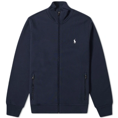 Polo Ralph Lauren Funnel Neck Tech Fleece Zip Sweat In Blue