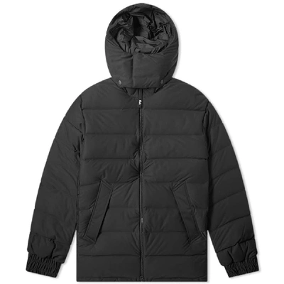 Y-3 Seamless Hooded Down Jacket In Black