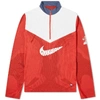 Nike Nrg Printed Dri-fit Mesh Half-zip Top In Red