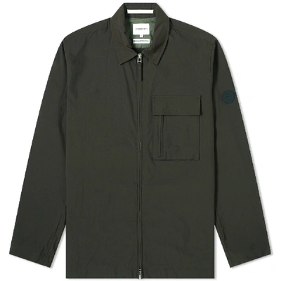 Norse Projects Jens Dry Zip Jacket In Green