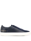 Common Projects Original Achilles Leather And Suede Sneakers In Blue