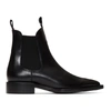 AMI ALEXANDRE MATTIUSSI AMI ALEXANDRE MATTIUSSI BLACK POINTED CHELSEA BOOTS