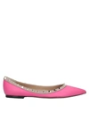 Valentino Garavani Ballet Flats In Fuchsia