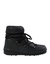 Moon Boot Shell And Faux Leather Snow Boots In Black