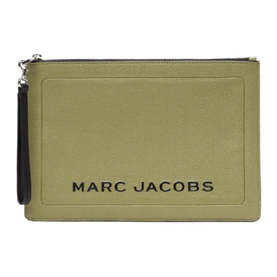 Marc Jacobs 绿色大号“the Textured Tag”手袋 In 319 Moss