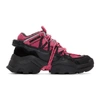 KENZO KENZO PINK AND BLACK INKA SNEAKERS