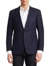 RALPH LAUREN DOUGLAS TONAL GLEN PLAID SINGLE-BREASTED BLAZER,0400010688496