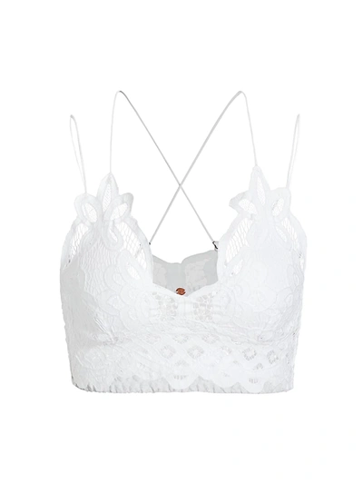 Free People Adella White Lace Bra Top