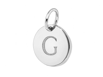 Missoma Silver Initial G Disc