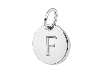 Missoma Silver Initial F Disc