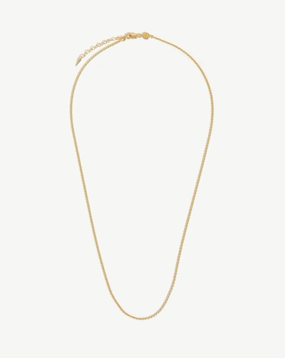 Missoma Long Rope Chain Necklace 18ct Gold Plated Vermeil