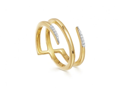 Missoma Gold Pave Claw Lacuna Ring