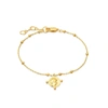 MISSOMA LUCY WILLIAMS BEADED COIN BRACELET 18CT GOLD PLATED VERMEIL,RC G B1 NS