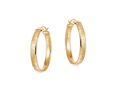 Missoma Lucy Williams Snake Chain Hoop Earrings In Gold