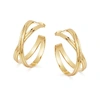 MISSOMA MEDIUM INFINI HOOP EARRINGS 18CT GOLD PLATED,HE G E5 NS