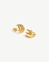 MISSOMA CLAW STUD EARRINGS 18CT GOLD PLATED VERMEIL,CM G E9 CL