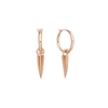 MISSOMA ROSE GOLD MINI CLAW CHARM HOOPS,HH R E1 CL