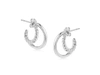 MISSOMA MINI RADIAL HOOP EARRINGS SILVER PLATED,LI S E3 NS