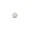 MISSOMA PAVE SINGLE STAR STUD EARRING 18CT GOLD PLATED VERMEIL/CUBIC ZIRCONIA,MS G E1 ST CZ