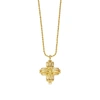 MISSOMA LUCY WILLIAMS LARGE RIDGE CROSS NECKLACE 18CT GOLD PLATED VERMEIL,LWS G N7 NS CH7 R