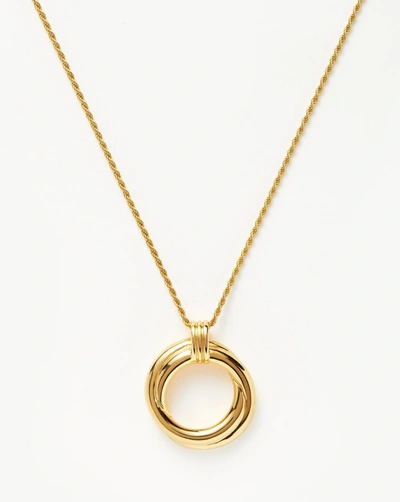 Missoma Lucy Williams Entwine Necklace 18ct Gold Plated In 18ct Gold Plated Vermeil