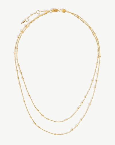 Missoma 18k Yellow Gold Vermeil Beaded Double-chain Necklace