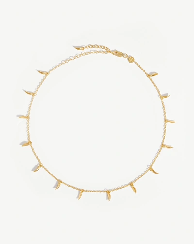 Missoma Lucy Williams Mini Fang Choker 18ct Gold Plated Vermeil