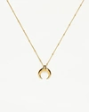 MISSOMA LUCY WILLIAMS LARGE HORN NECKLACE 18CT GOLD PLATED VERMEIL,LW G N2 HN