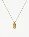 MISSOMA LUCY WILLIAMS ENGRAVABLE LARGE CAMEO NECKLACE 18CT GOLD PLATED,LWS G N4 NS CH5 R