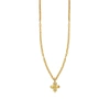 MISSOMA LUCY WILLIAMS MINI RIDGE CROSS NECKLACE 18CT GOLD PLATED VERMEIL,LWS G N4 NS