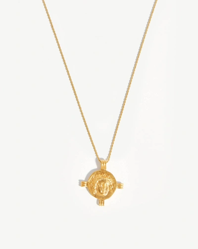 Missoma Lucy Williams Apollo Medallion Coin Necklace 18ct Gold Plated