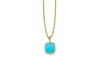 MISSOMA TURQUOISE GOLD CHARM NECKLACE,GS G N13 TQ CH2