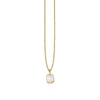 MISSOMA SMALL CHARM NECKLACE 18CT GOLD PLATED VERMEIL/RAINBOW MOONSTONE,GS G N13 RBM CH2