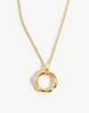 MISSOMA MINI MOLTEN PENDANT NECKLACE 18CT GOLD PLATED VERMEIL,GM G N2 NS