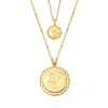 MISSOMA LUCY WILLIAMS ODE TO ROME COIN NECKLACE SET 18CT GOLD PLATED VERMEIL,SET N3