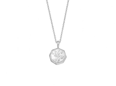 Missoma Mens Lucy Williams Silver Octagon Coin Necklace