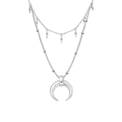 Missoma Lucy Williams Horn & Fang Necklace Set Sterling Silver