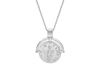 MISSOMA MENS LUCY WILLIAMS SILVER ROMAN ARC COIN NECKLACE,RC S N8 NS CH10