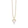 MISSOMA MINI SHIELD NECKLACE 18CT GOLD VERMEIL/ROSE QUARTZ,GS G N3 RQ CH2