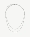 MISSOMA DOUBLE CHAIN NECKLACE STERLING SILVER,YN S CH2 DL