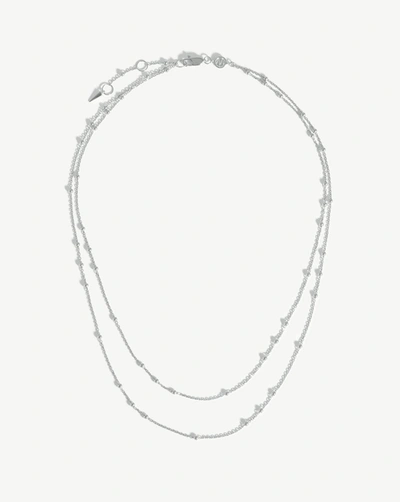 Missoma Double Chain Necklace Sterling Silver
