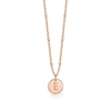 MISSOMA ROSE GOLD INITIAL E NECKLACE,PS R N1 E