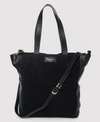 SUPERDRY WOMEN'S THE EDIT LEATHER PREMIUM TOTE BAG BLACK SIZE: 1SIZE,215922110001002A007