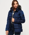 SUPERDRY TAIKO PADDED FAUX FUR JACKET,2082218500231YL8030
