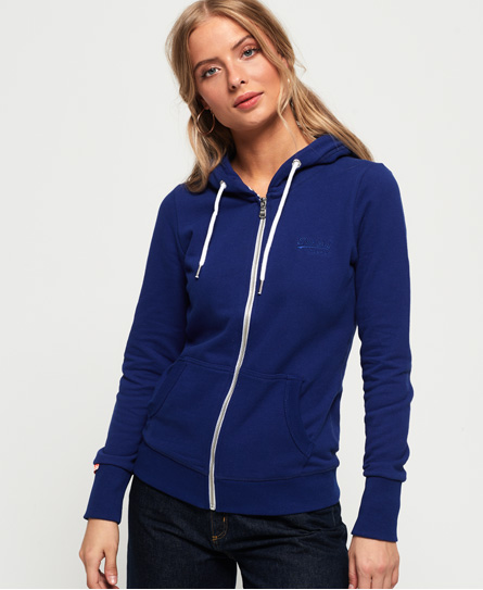 orange label lite zip hoodie